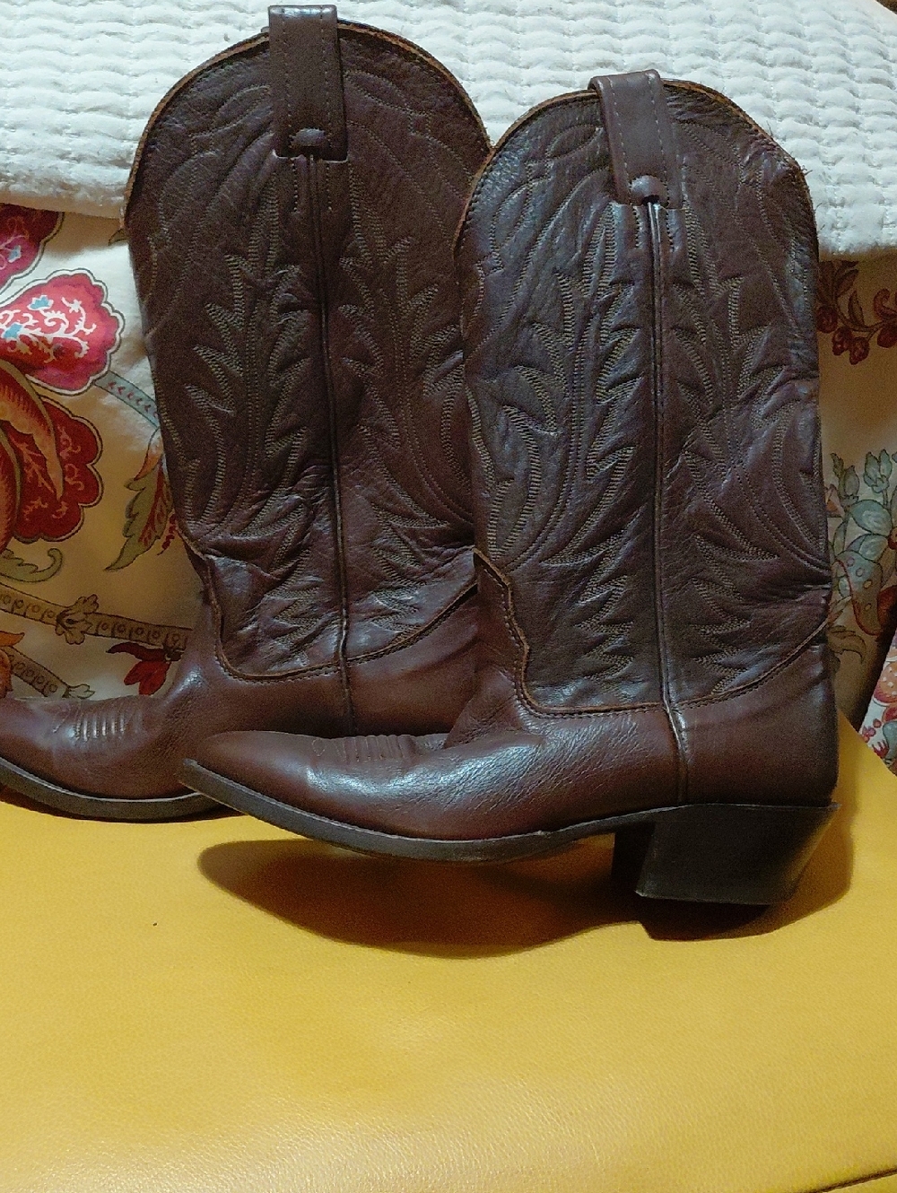 Nocona Classic Brown Kids' Western Cowboy Boots